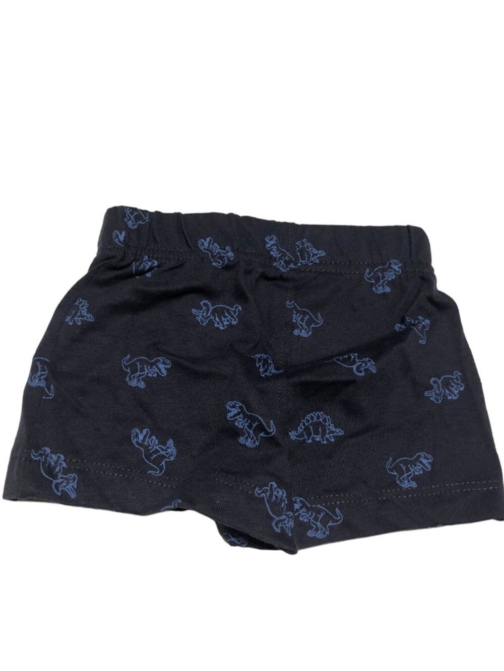 Garanimals Baby Shorts Navy Dinosaur Print 3-6 Months 100% Cotton Elastic Waist - Picture 2 of 5